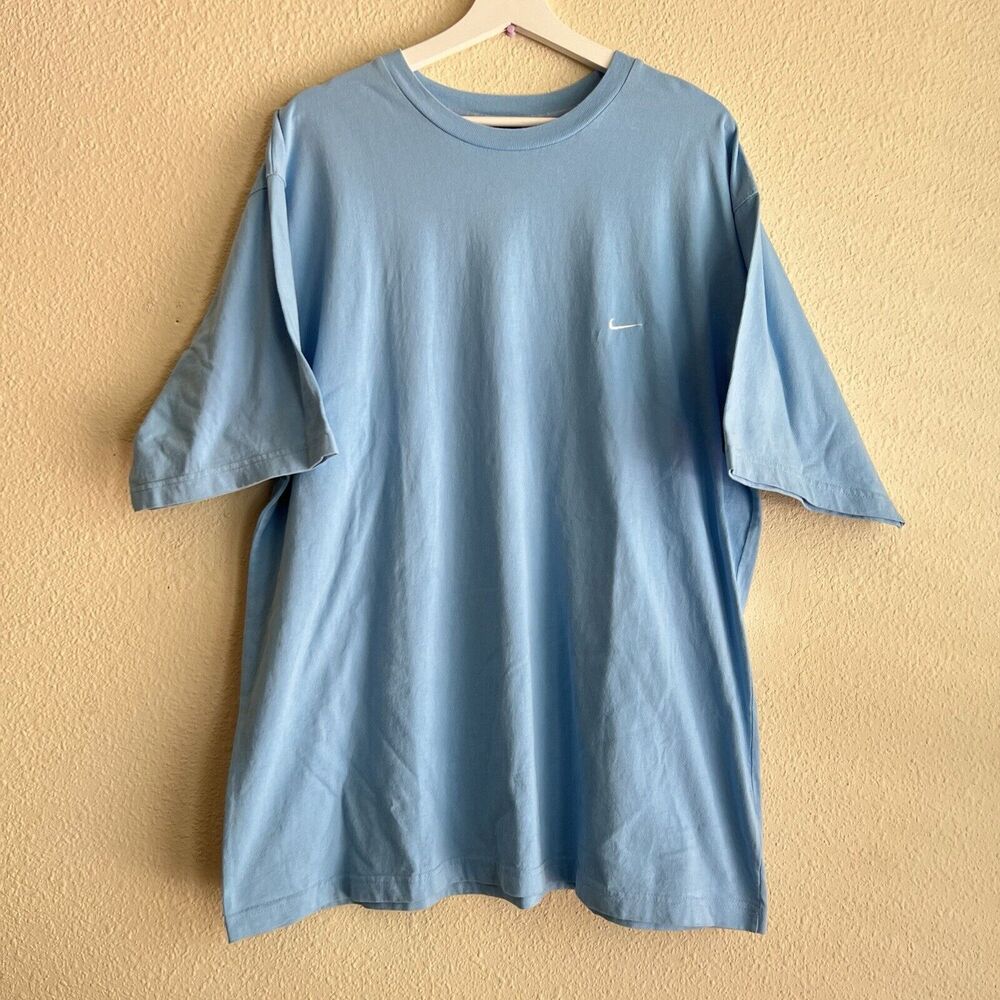 Vintage Nike Blue UNC Swoosh Nike T-Shirt XL
